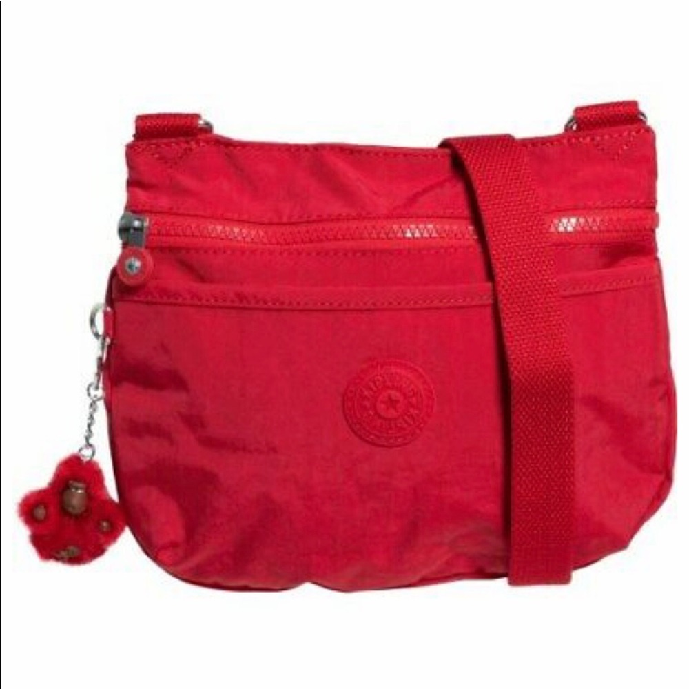 Kipling Emmylou Tango Red Tonal Crossbody Bag